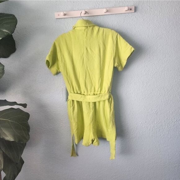 STATESIDE French Terry Loop slub short cover up beach Romper - Picture 4 of 13